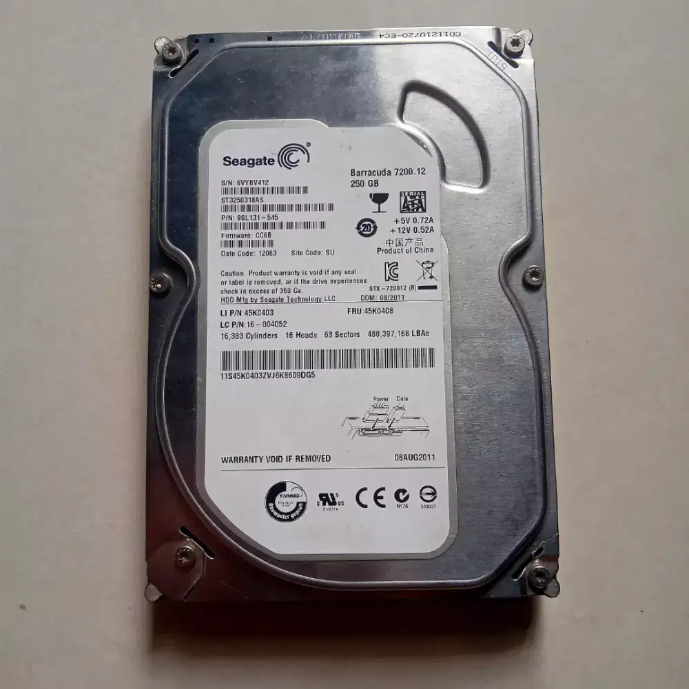 HDD PC Seagate Barracuda 250GB