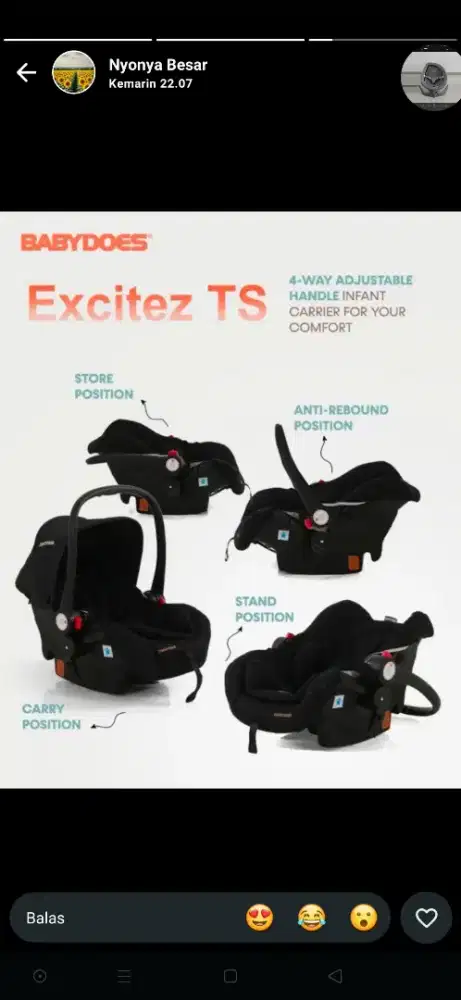 Car set baby kondisi bagus