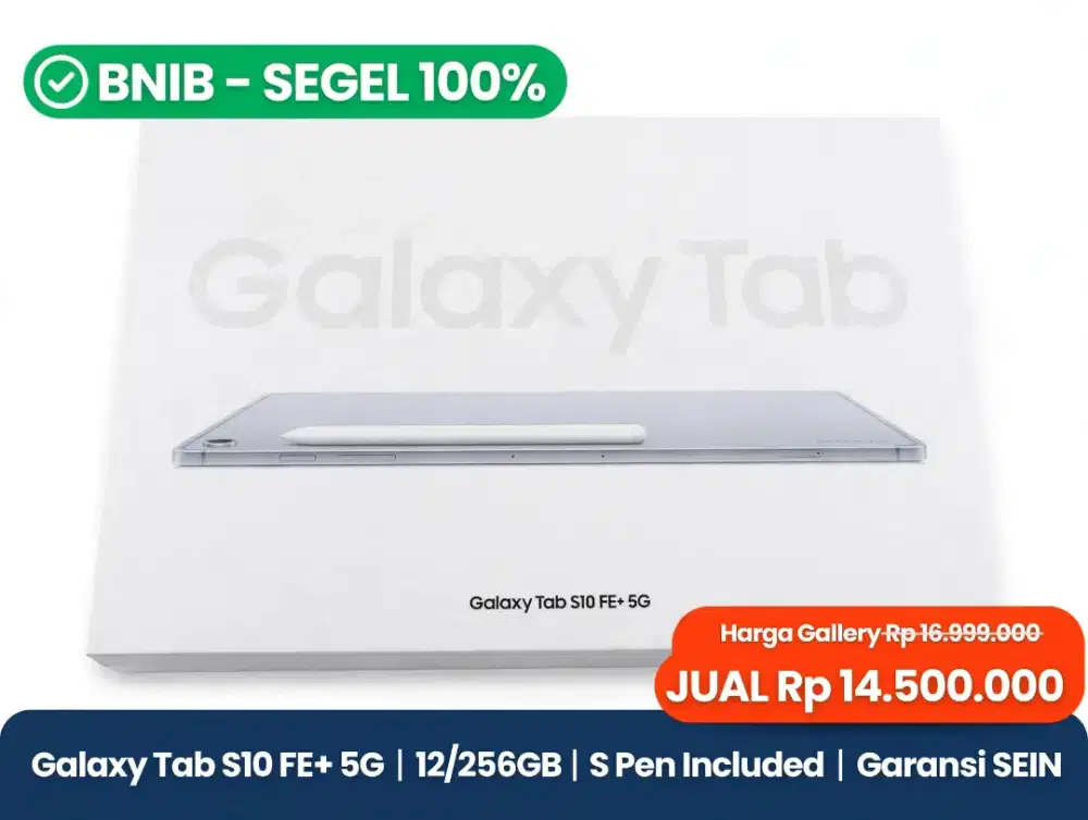 JUAL MURAH BNIB SEGEL GALAXY TAB S10+5G 12/256 GB+S Pen