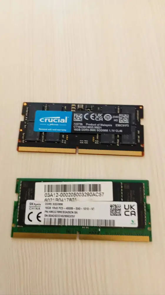 ram sodim 16GB DDR5 free pasang