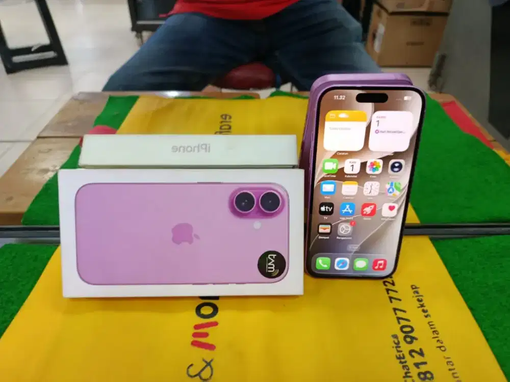Iphone 16 128 gb mulus no minus lengkap garansi activ ibox