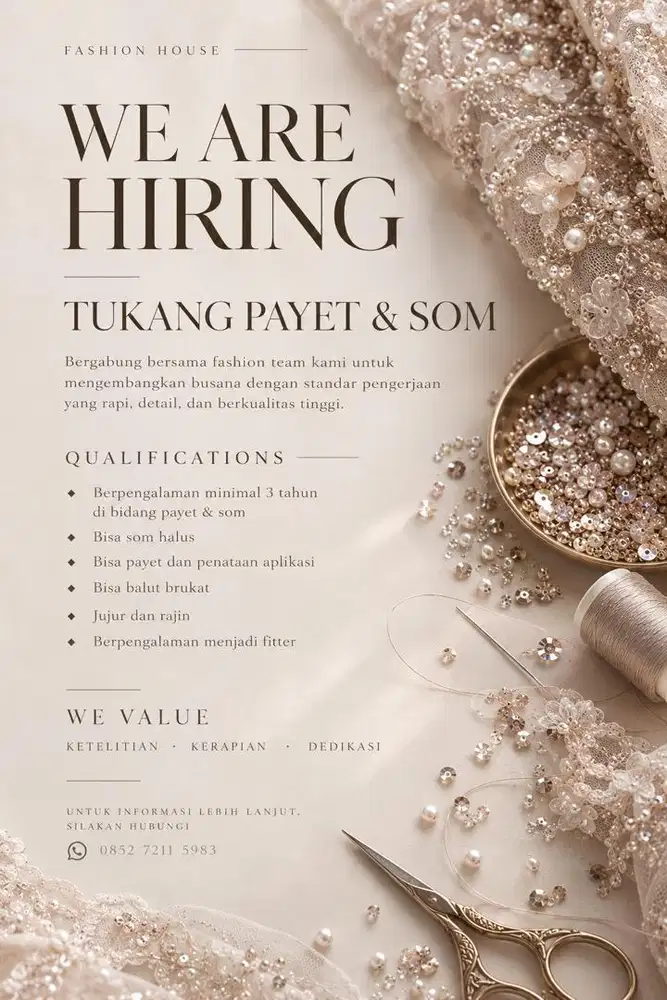 Tukang payet dan som