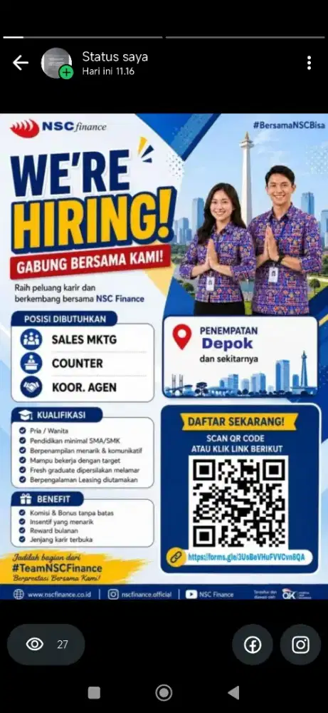 Marketing Lapangan NSC Finance