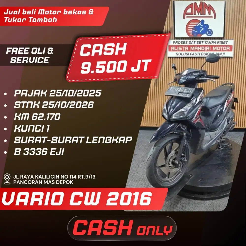 VARIO 110 CW 2016 CASH ONLY ALISTA.