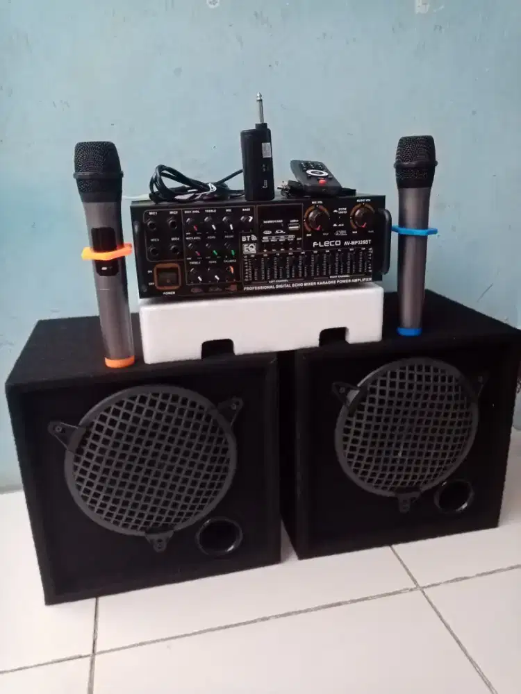 Paket sound system karaoke 8 in wireless
