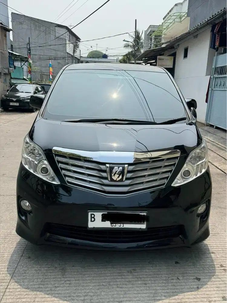 Km 70rb Toyota Alphard S audioless 2011 Cash siap pakai