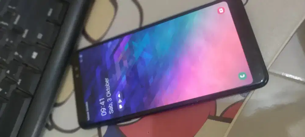 Samsung a8+ nfc 6/64gb minus sedikit
