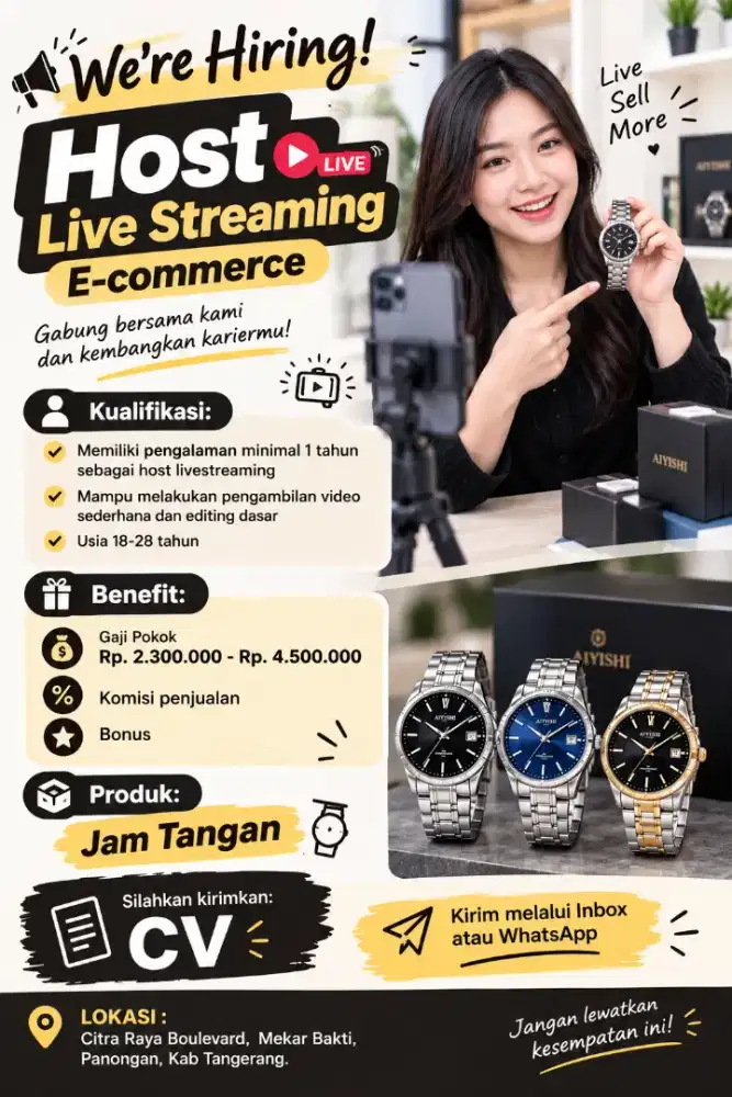 HOST LIVE E-COMMERCE