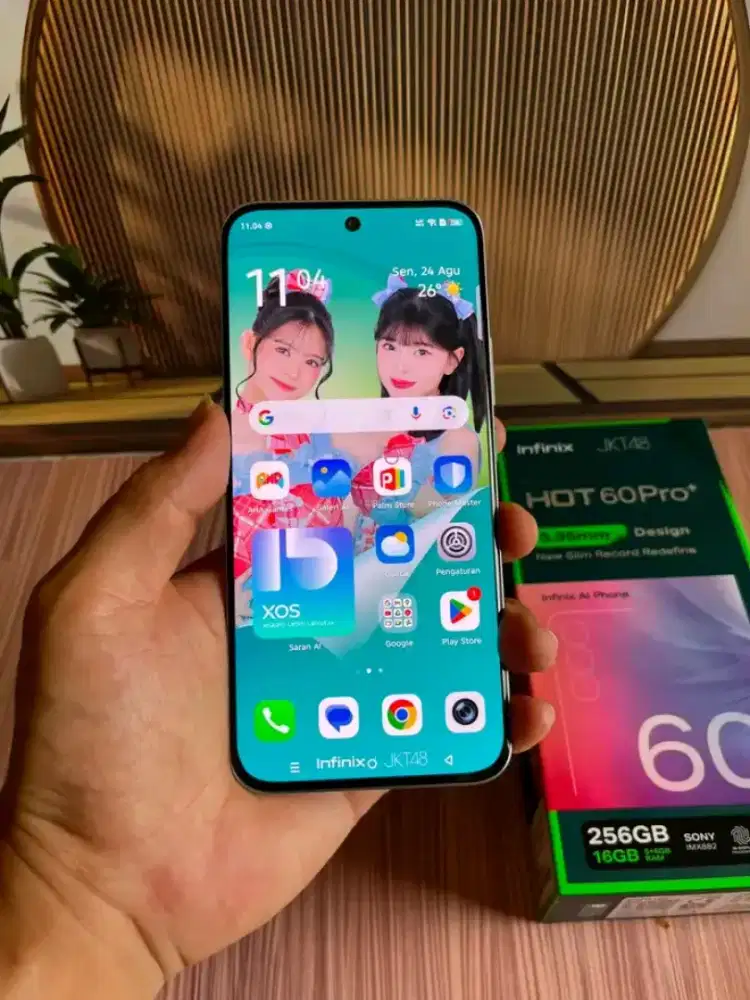 Infinix hot 60 Pro plus ram 8/256gb Nfc layar lengkung fullset nomin