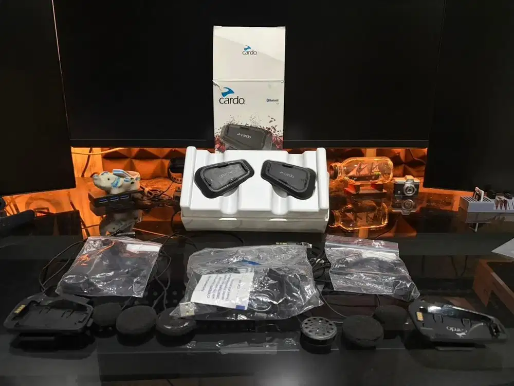 Intercom Bluetooth Cardo Spirit Duo Fullset Garansi Resmi