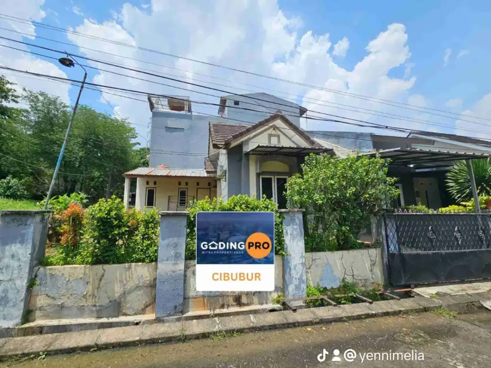 RUMAH 1 LANTAI BUKIT GOLF RIVERSIDE CIBUBUR SHM POSISI HOEK AKSES TOL