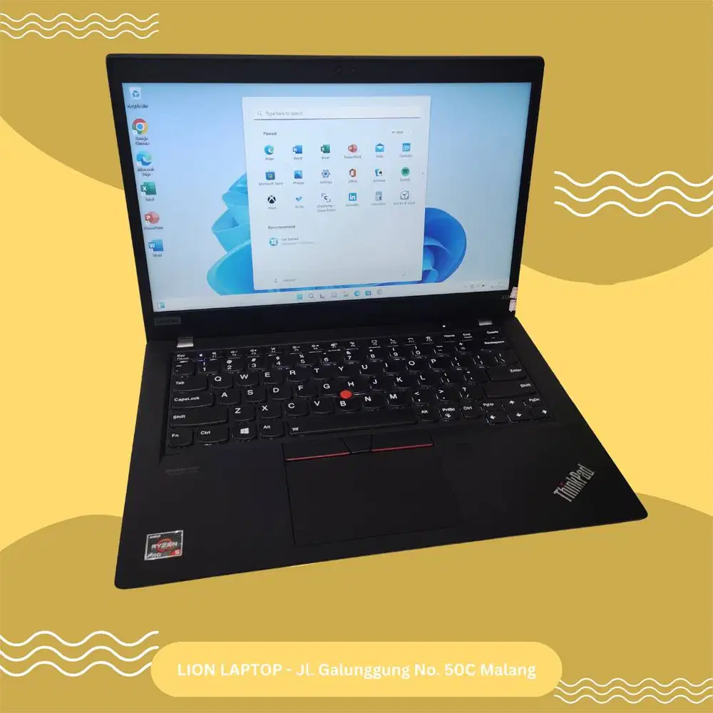 RAM 32GB AMD Ryzen 5 PRO-4650U Lenovo Thinkpad X13 SSD 256GB [03|10]