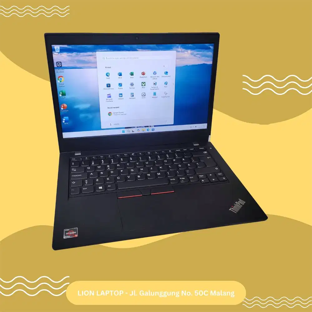 Gaming/Editing AMD Ryzen 5 PRO 8/256 MULUS Lenovo Thinkpad L14 Gen 1 [