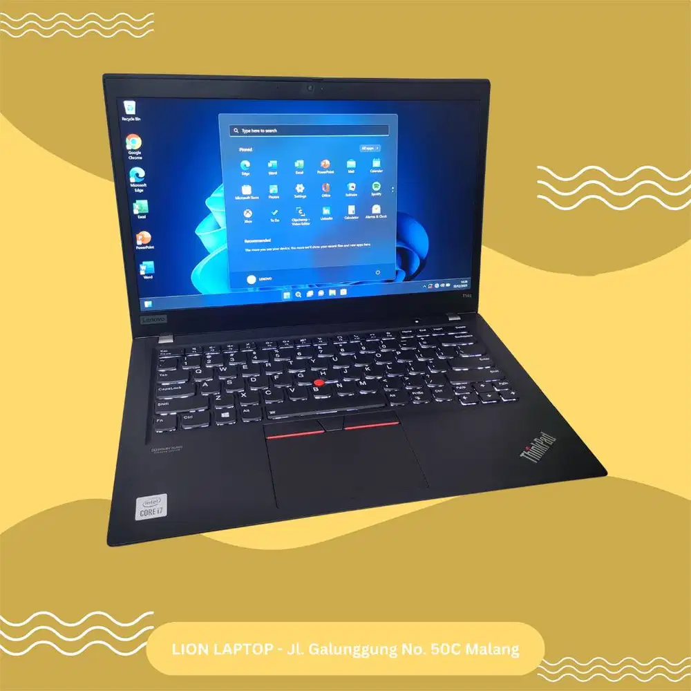 RAM 32GB Core i7 Gen 10 Slim SSD 256GB Lenovo Thinkpad T14S [03|10]