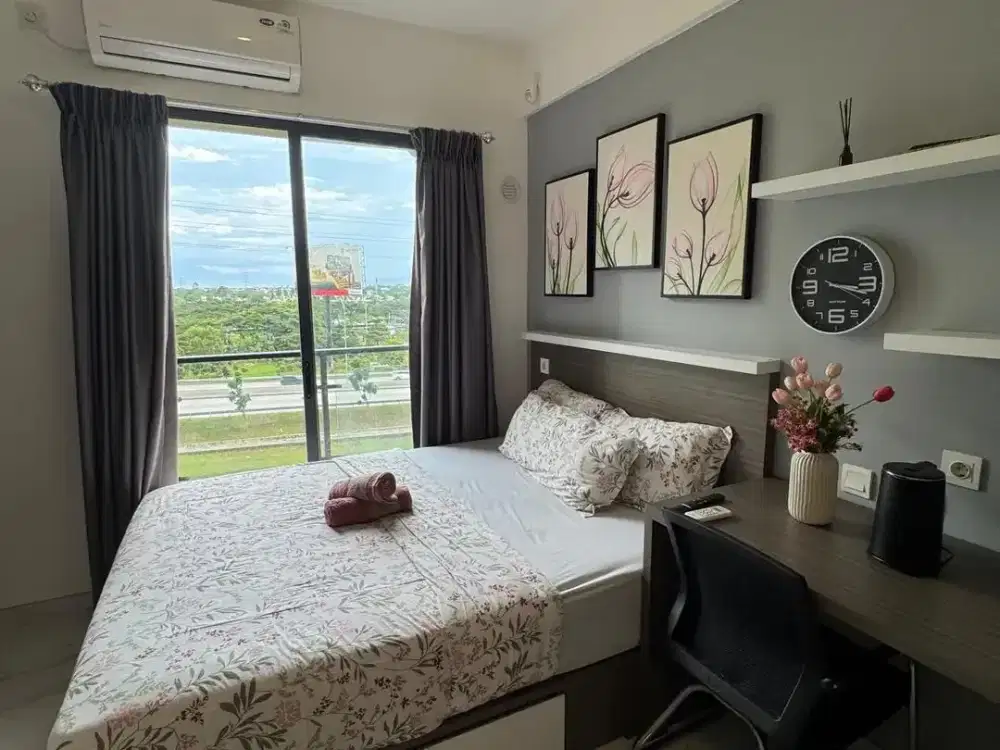 Disewakan Apartemen Full Furnished Siap Huni Tipe Studio di Sky House BSD Selangkah ke Aeon Mall