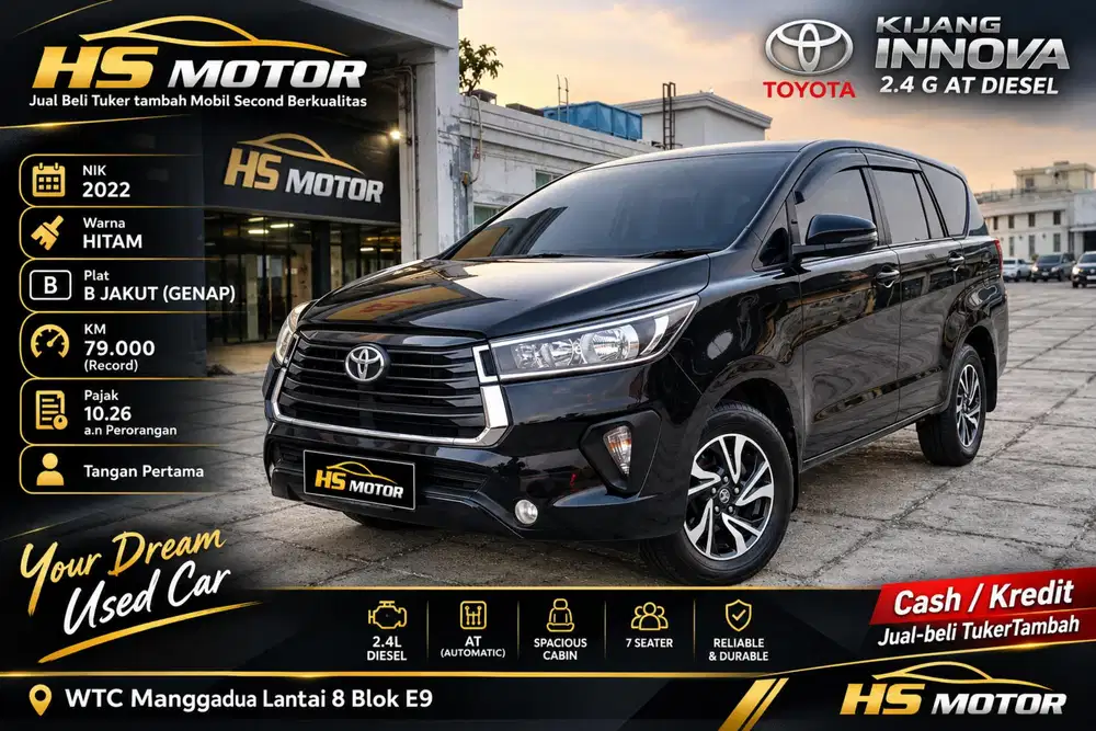 Toyota Kijang Innova 2.4 G Metic Diesel 2022 Istimewa