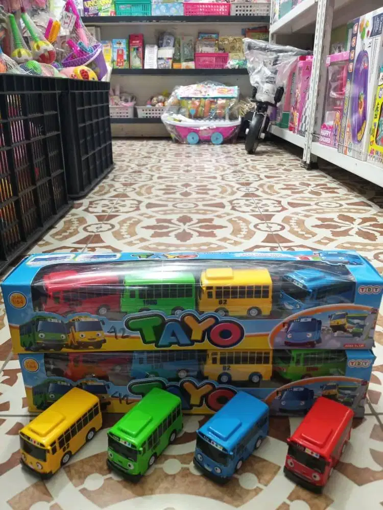 mainan anak bus tayo isi 4