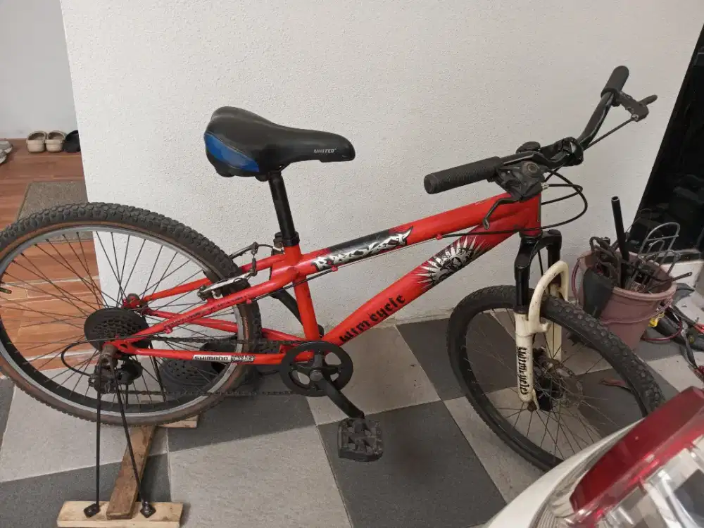 Sepeda gunung wim cycle size 24 7 speed