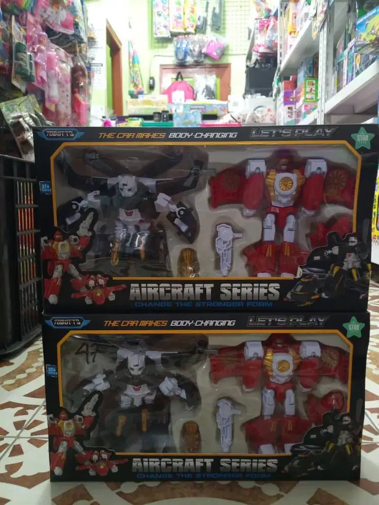 mainan anak robot aircraft