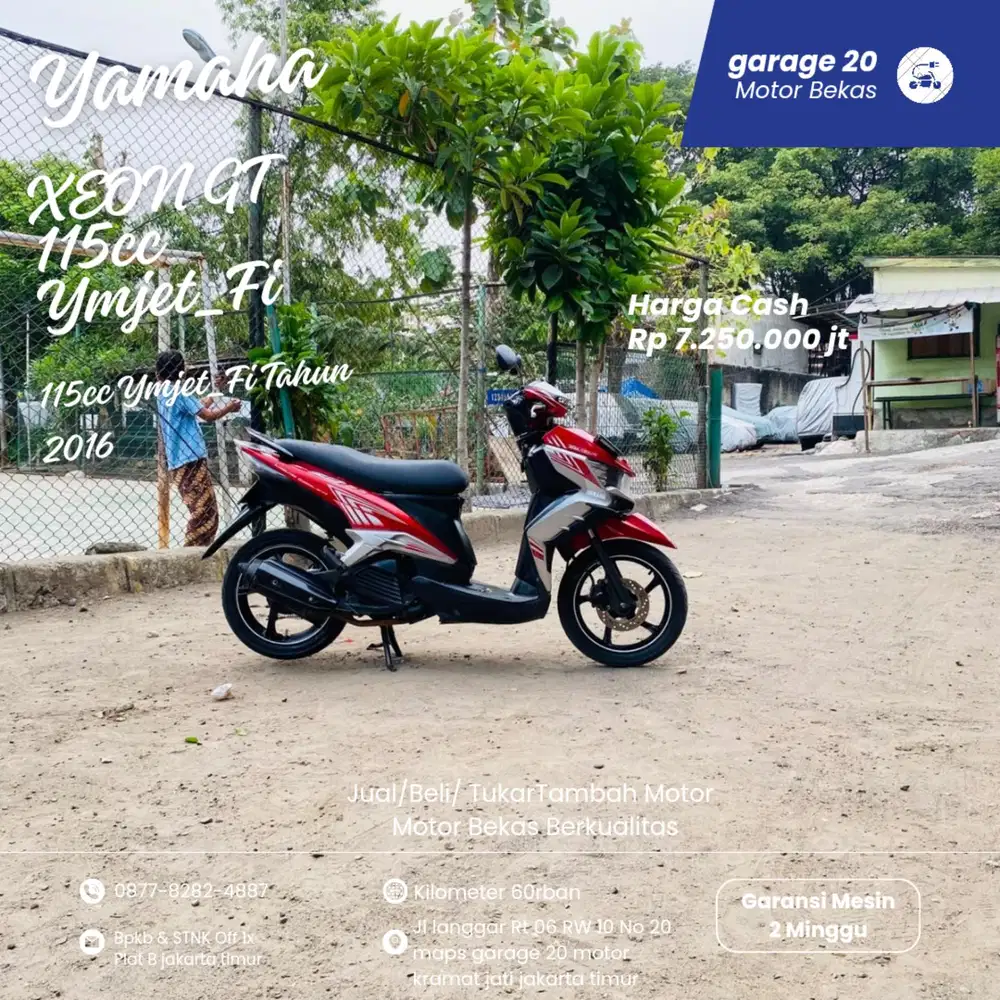 Yamaha Xeon GT 115cc Ymjet Fi Tahun 2016