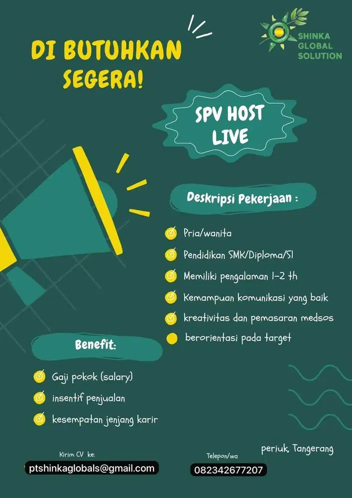 Loker Leader / Supervisor (host live)