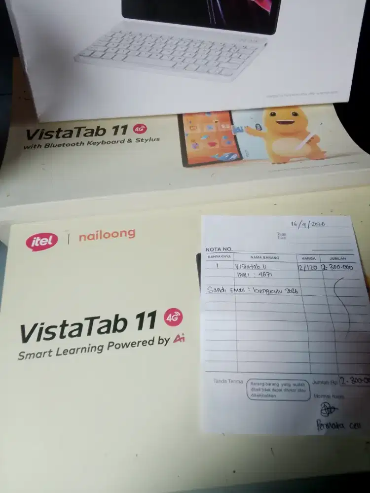 Jual murah vista tab 11, pemakaian 6 bulan