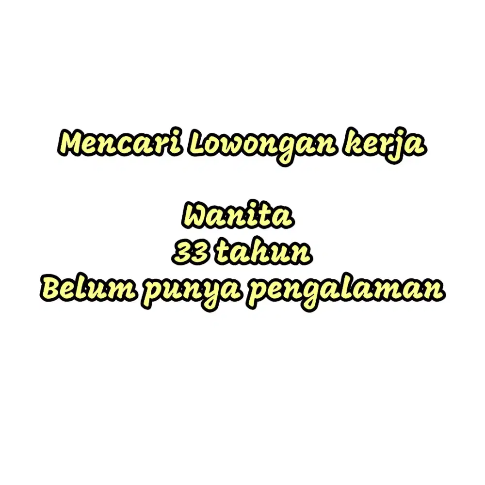 Butuh pekerjaan