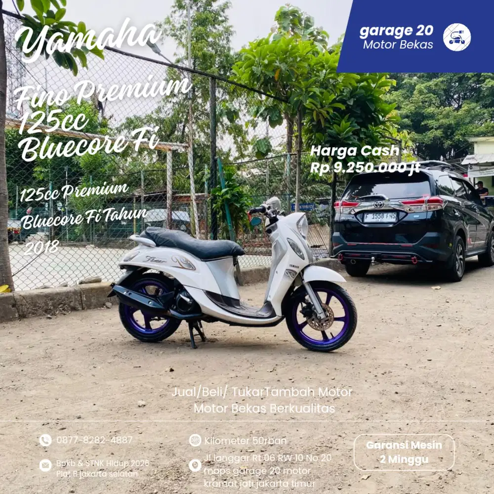 Yamaha Fino premium 125cc Blurcore Fi Tahun 2018