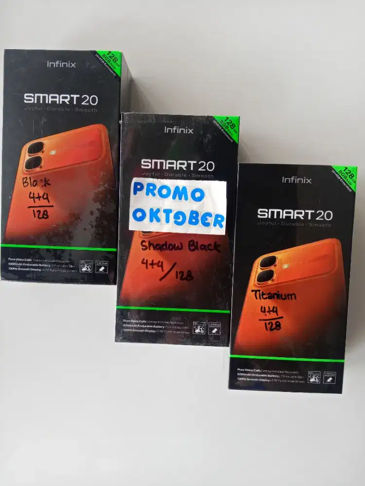 Infinix Smart 20 4/128, Garansi Resmi, READY