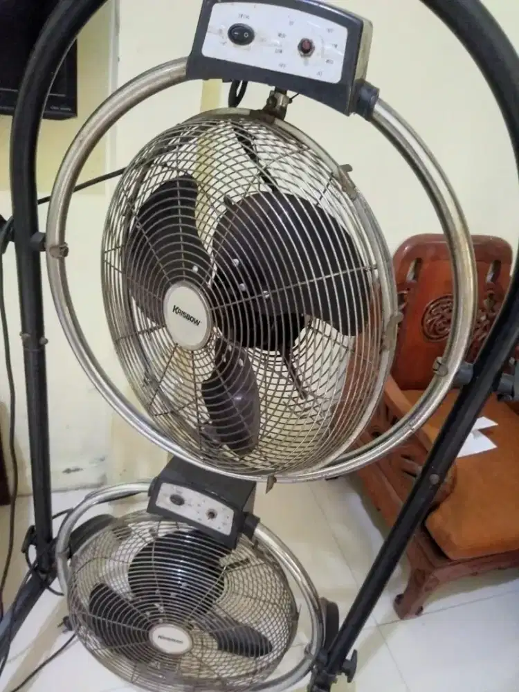 Krisbow Kipas Angin Industrial Double Fan 40 cm (kipas angin 2 tingkat