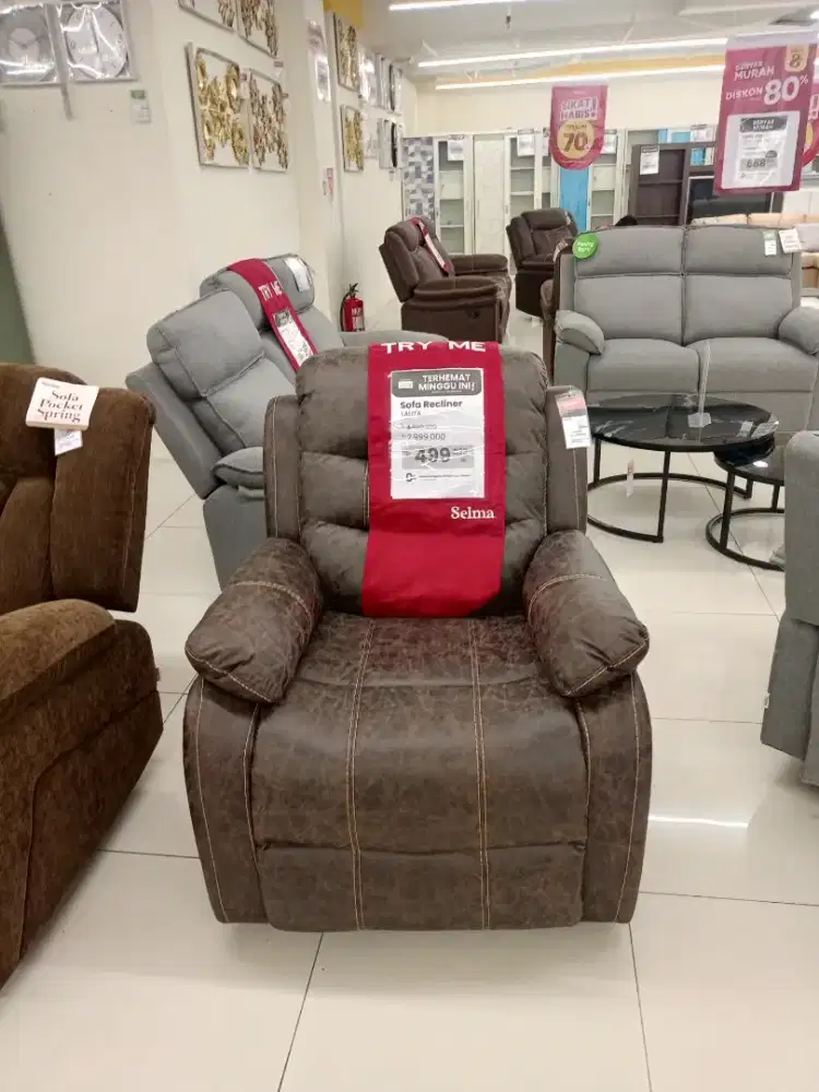 Sofa recliner murah lalita