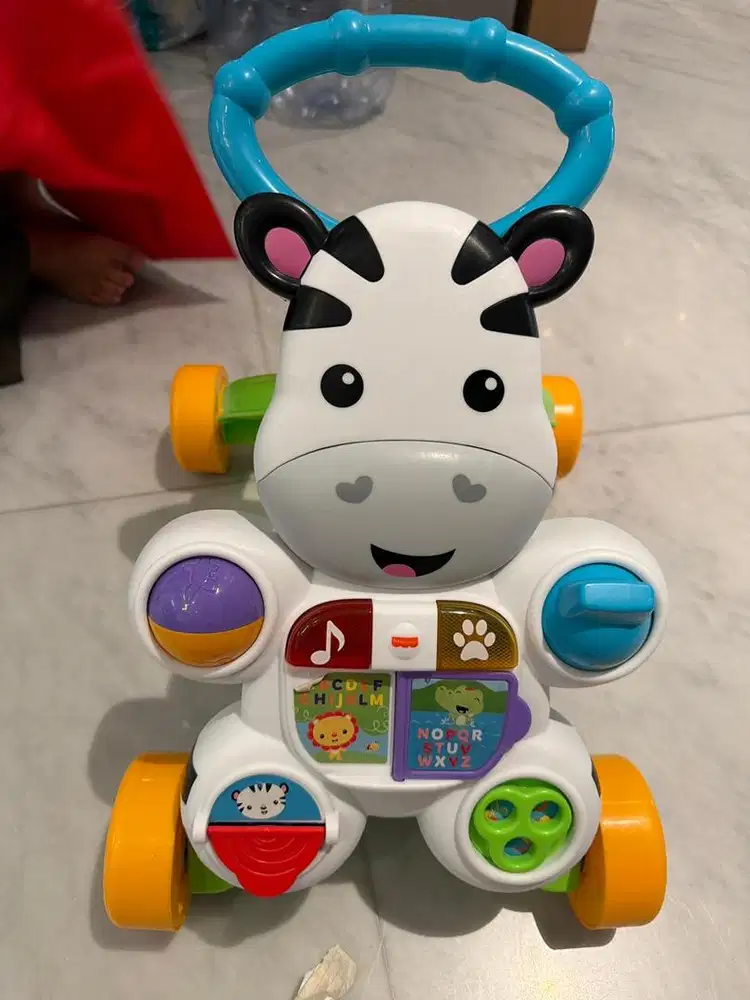Baby walker fisher price / push walker second like new / zebra walker