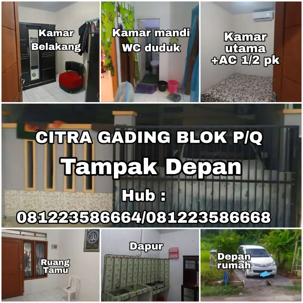 Disewakan rumah daerah cipocok komplek Citra gading blok Q6