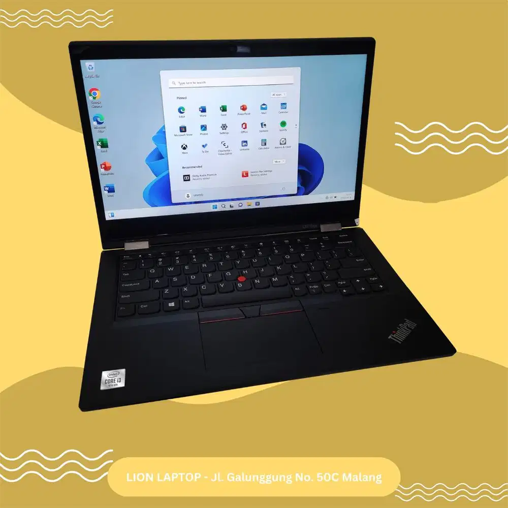 Core i3 Gen 10 Flip 360° Include Stylus Lenovo Thinkpad YOGA L13 [03|1