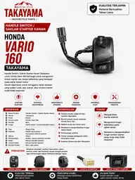 Handle Switch (Saklar) Kanan Honda Vario 160 Merk Takayama