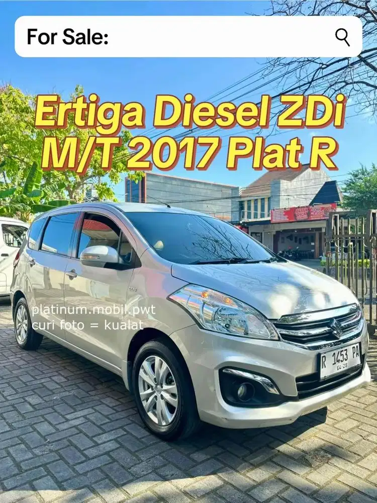 Ertiga Diesel DZi Hybrid Manual Tahun 2017 Tangan Pertama