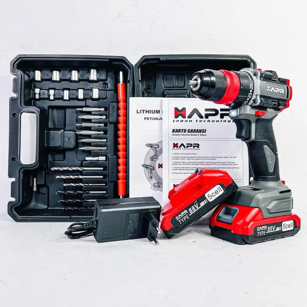 Bor baterai APR Mesin bor cordless XAPR New