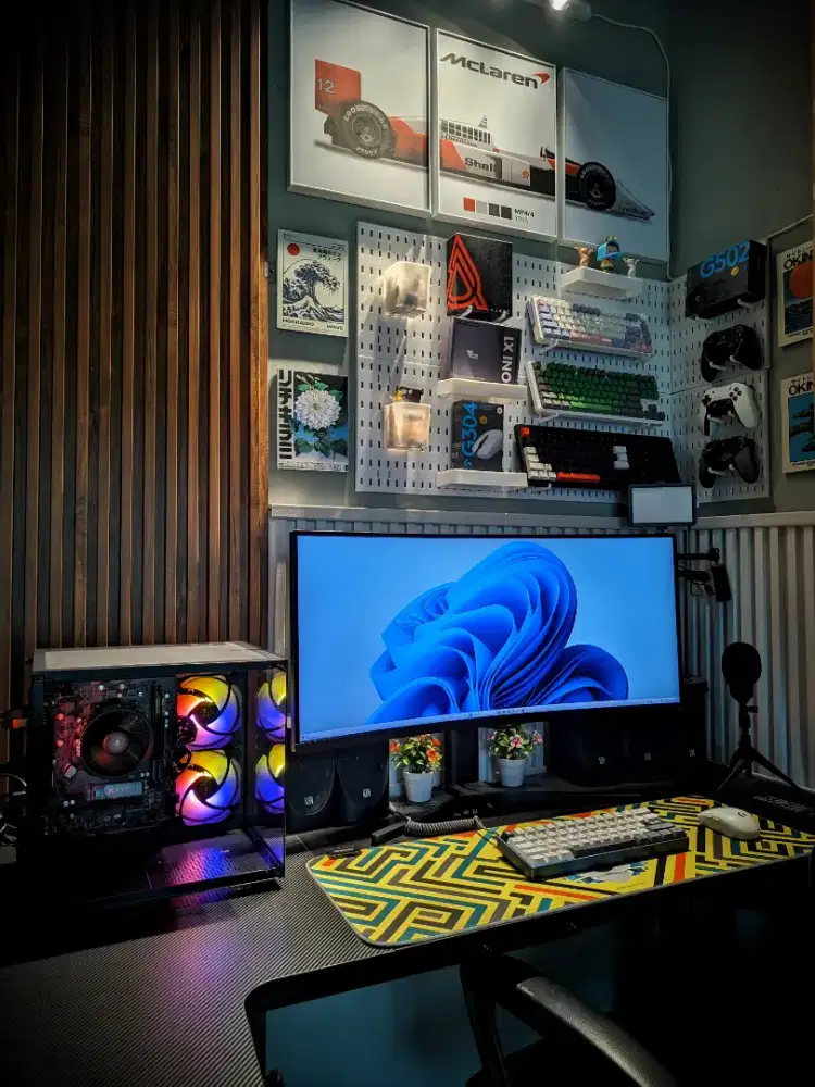 siap pakai pc ryzen 5600g | ssd 512gb | ram 16gb (monitor ready)