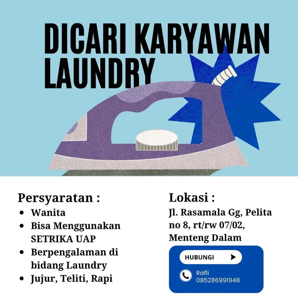 Lowongan Kerja Laundry