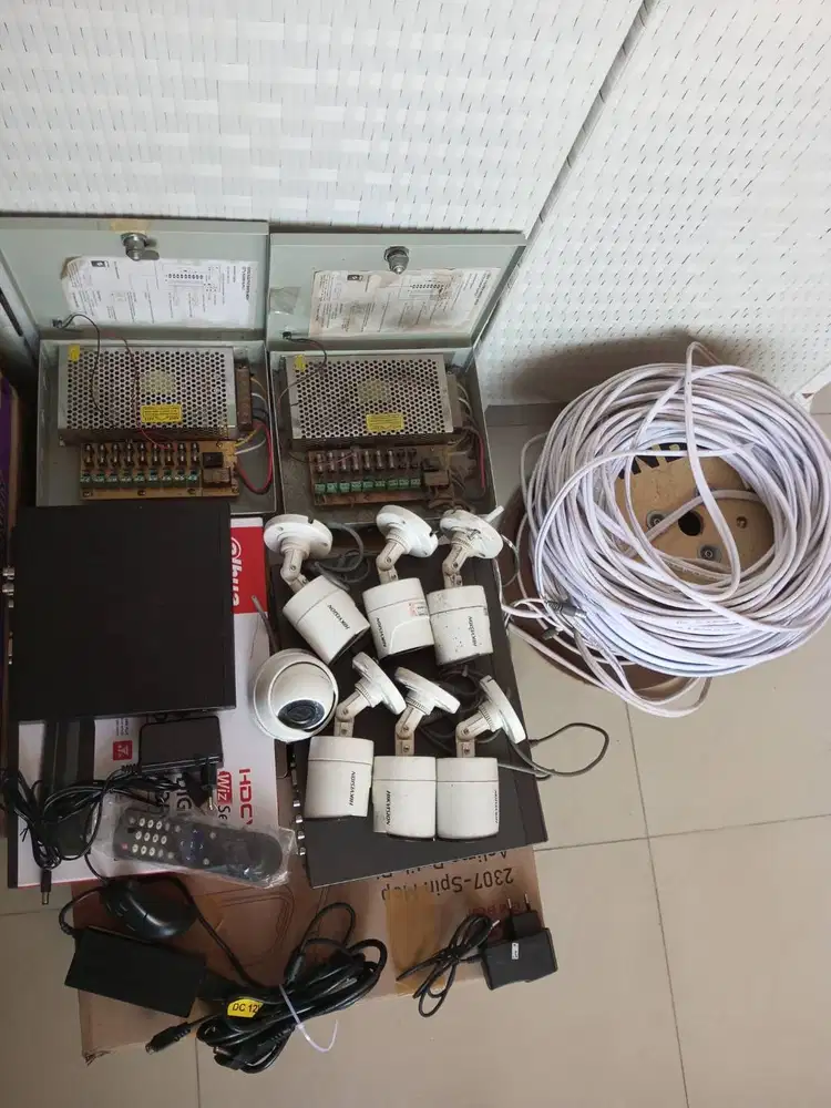 (DIjual Borongan) Camera CCTV + DVR + kabel Coaxial