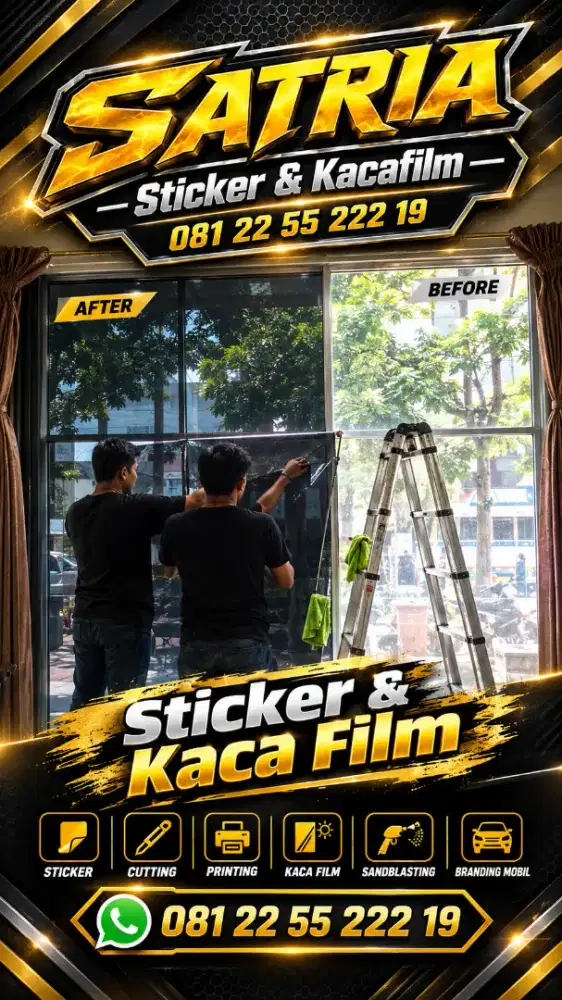Pusat aneka sticker, wallsticker, kaca film unt rumah & kantor