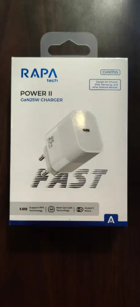 RAPA tech Kepala Charger For iPhone Type C 25W GaN - CH1070S