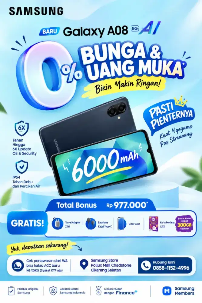GALAXY A08 CICILAN BI CHEKING KURANG BAGUS BISA DIBANTU
