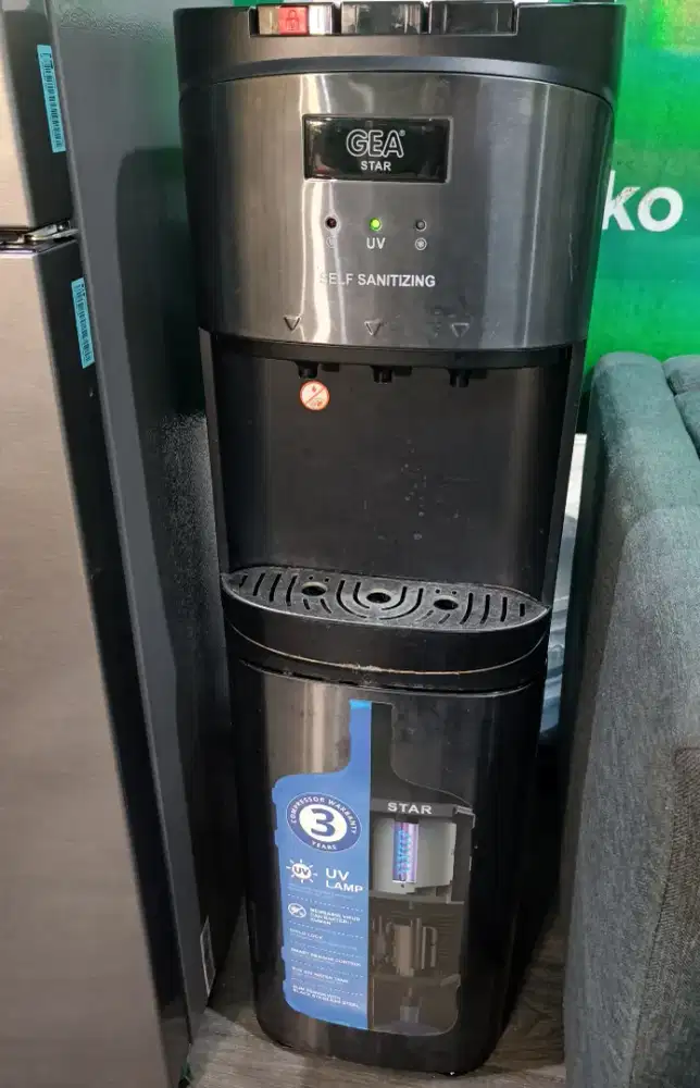 Dispenser cold hot panas dingin gea star UV second good kondisi