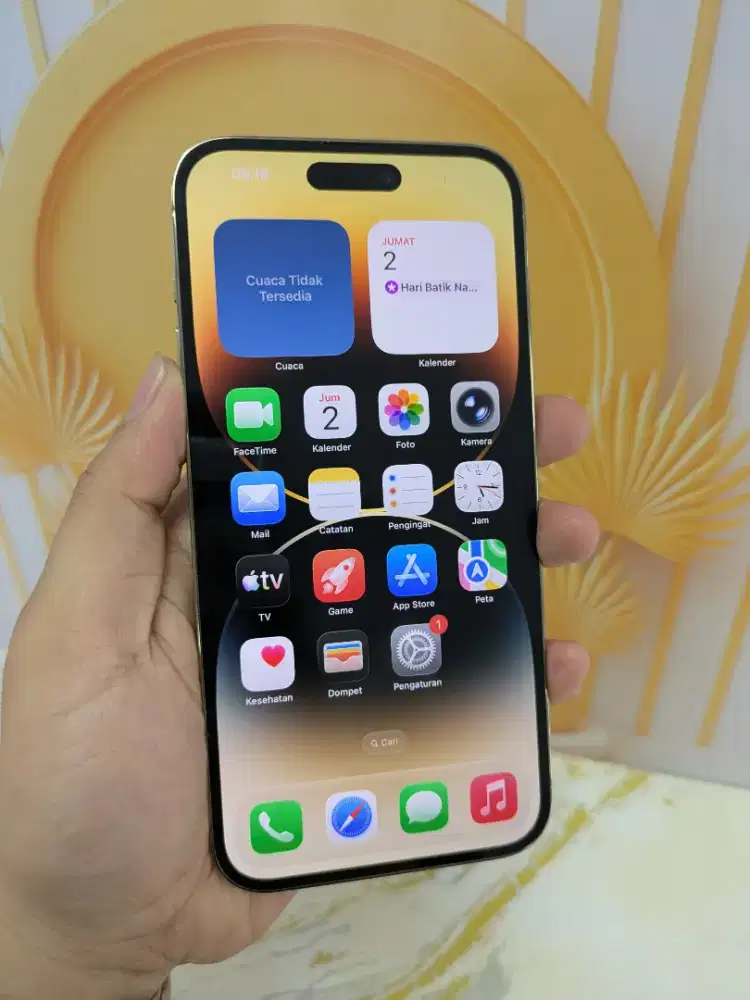iPhone 14 Pro Max 128gb gold inter all op Fulset