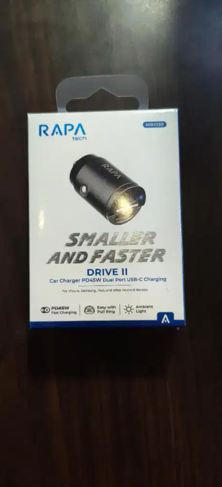 RAPAtech Drive I Car Charger 30 Watt / 45 watt (QC+ PD30W) - MB1030