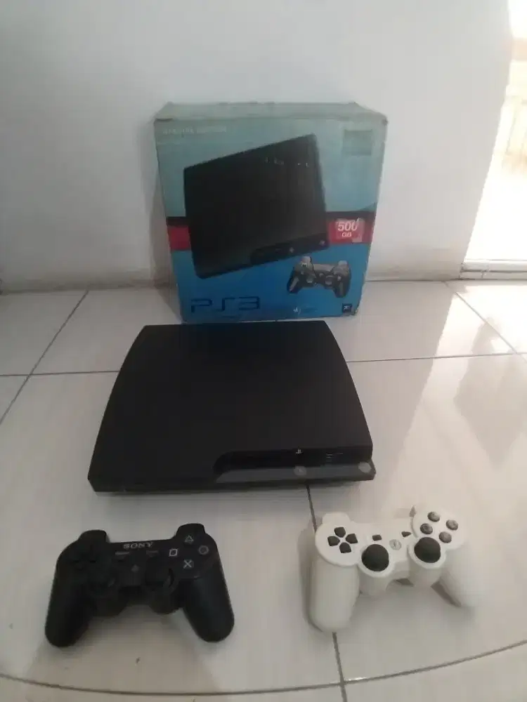 Ps3 slim 500gb fullgame fullset segel mulus siap pakai