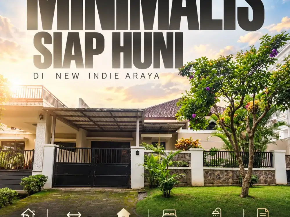 Rumah Minimalis Siap huni di Araya Malang