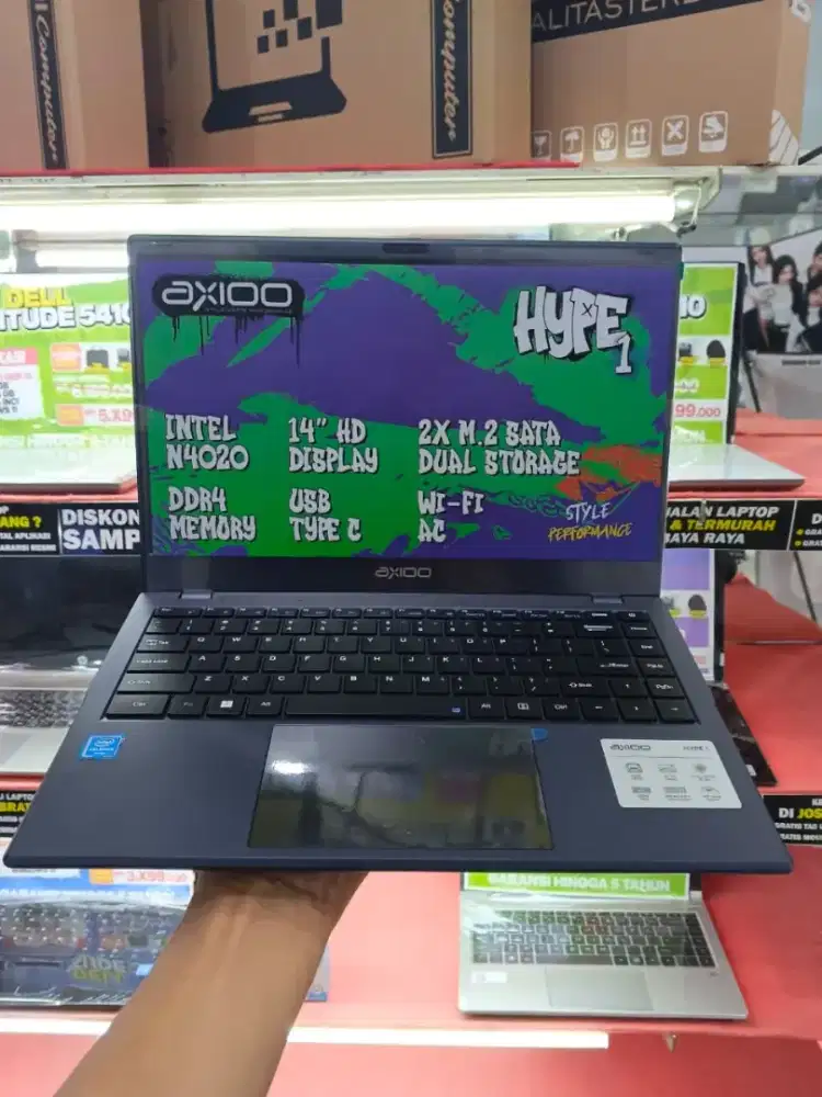 LAPTOP BARU DESIGN MINIMALIS AXIOO HYPE 1