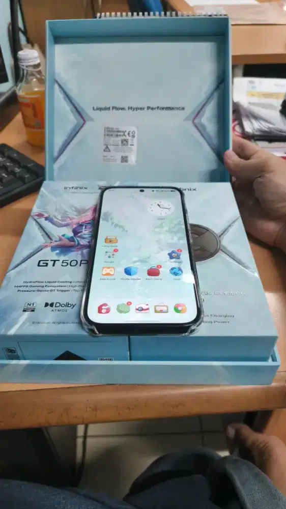 Infinix GT 50 pro 256gb/12+8gb ram kondisi 99% second